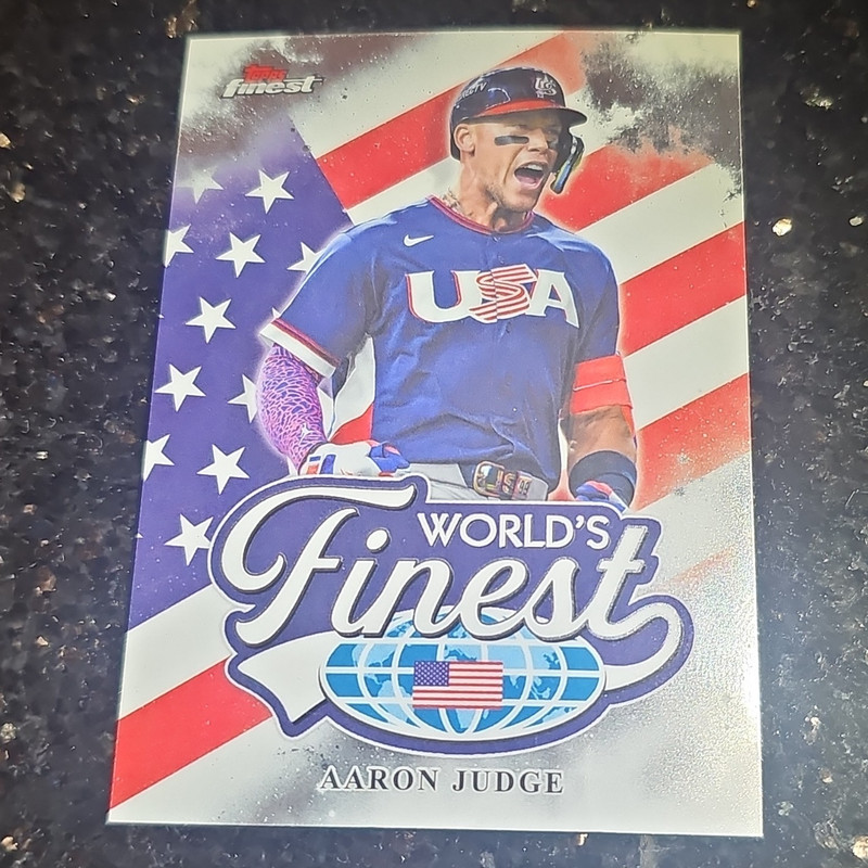 Topps Finest World’s Finest Insert Aaron Judge United States #WF-1 Baseball