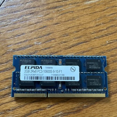 Elpida 4GB (2x2GB) DDR3 SO-DIMM RAM 204-Pin PC3-10600S EBJ21UE8BFU0-DJ-F