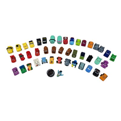 Squinkies Disney Pixar Cars Rubber Mini Figures Lot of 45 NO EXACT COPIES