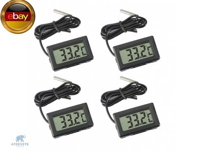 ARCELI Digital LCD Thermometer Temperaturüberwachung mit externer Sonde für K