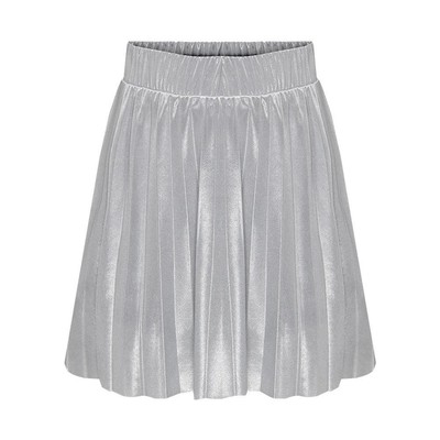 Gonna A Pieghe Only Grigia - Modello Classico E Semplice, Perfetta Per Il Look Quotidiano
