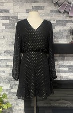 Lush Evening Dress Yellow Sparkly Size M
