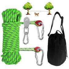 Dog Camping Essentials 50ft Portable Overhead Trolley System Pet Leash for Dogs