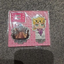 Giorno Giovanna Acrylic Keychain Jojo's Bizarre Adventure Pink Bandai