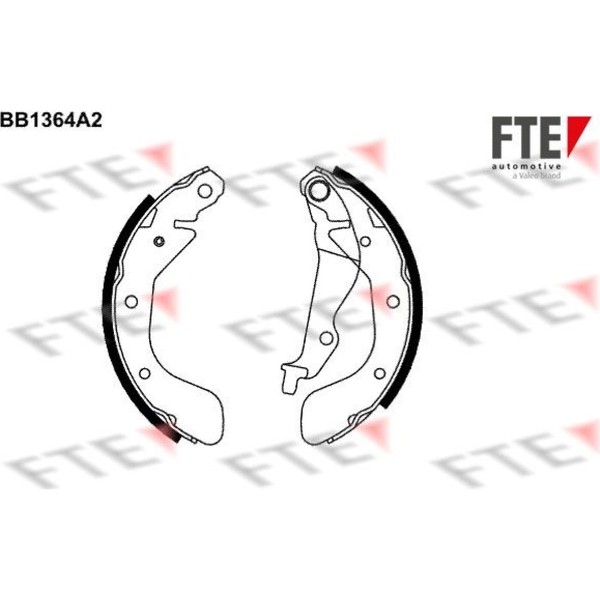 FTE 9100111 Bremsbackensatz FüR Chevrolet Daewoo Aveo Kalos Spark T250 T255-image