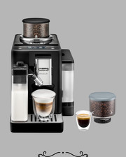 De'Longhi EXAM44055B Rivelia Automatic Espresso Machine with Grinder  Frother