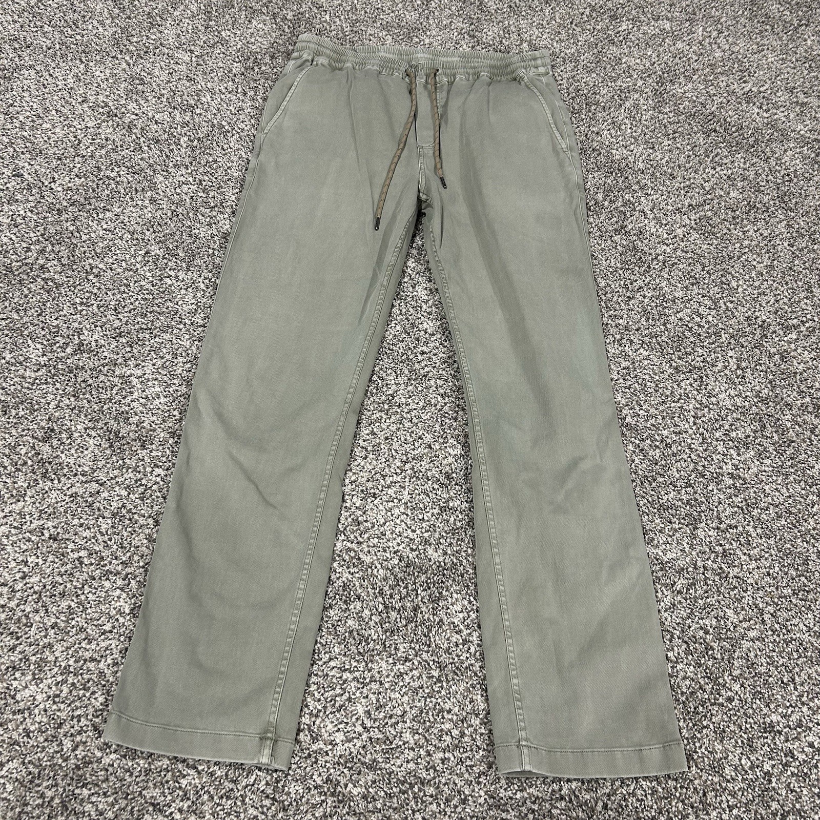 Faherty Essential Drawstring Pants Green Relaxed … - image 3