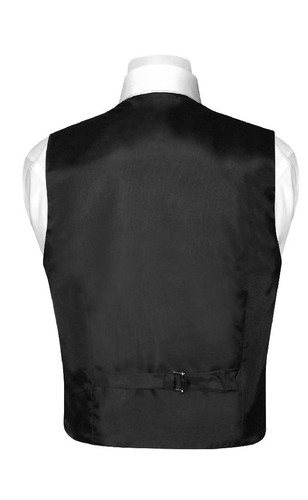 BOY'S Dress Vest & NeckTie Solid NAVY BLUE Color Neck Tie Set Boys Tux Size 10 - Picture 3 of 3