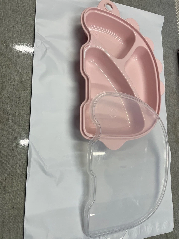Plato dividido para niños para entrenamiento de alimentación y tazón de destete para bebés Foto 2 de 3