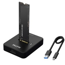 M.2 NVMe to USB Adapter, 10Gbps External SSD Reader, PCIe M.2 Enclosure