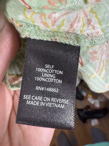 Torrid Cotton Clip Dot Blouson Sleeve Smocked Top Green 5 5X 28 #E35908 - Picture 7 of 8