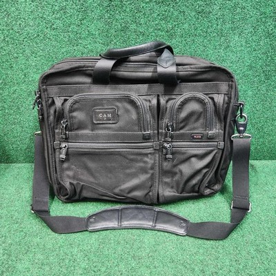 Tumi Alpha Expandable Organizer Laptop Briefcase 26160DH Carry On Bag Black