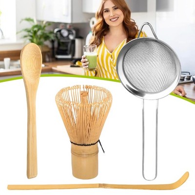 Matcha set, Japanisches Tee-Set, Matcha Schaufel, Sieb, Matcha Whisk Schneebesen