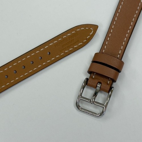 Apple Watch Hermes Attelage Double Tour Gold Atelage Strap Band 42mm 41mm 40mm - Photo 3 sur 7