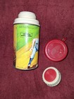 1968 Baseball Metal Thermos Lid & Cup No Exterior Dings Great Collectable — photo 3