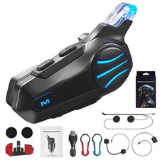 Motorcycle Bluetooth Headset Helmet Communication System IP67 Waterproof, BT