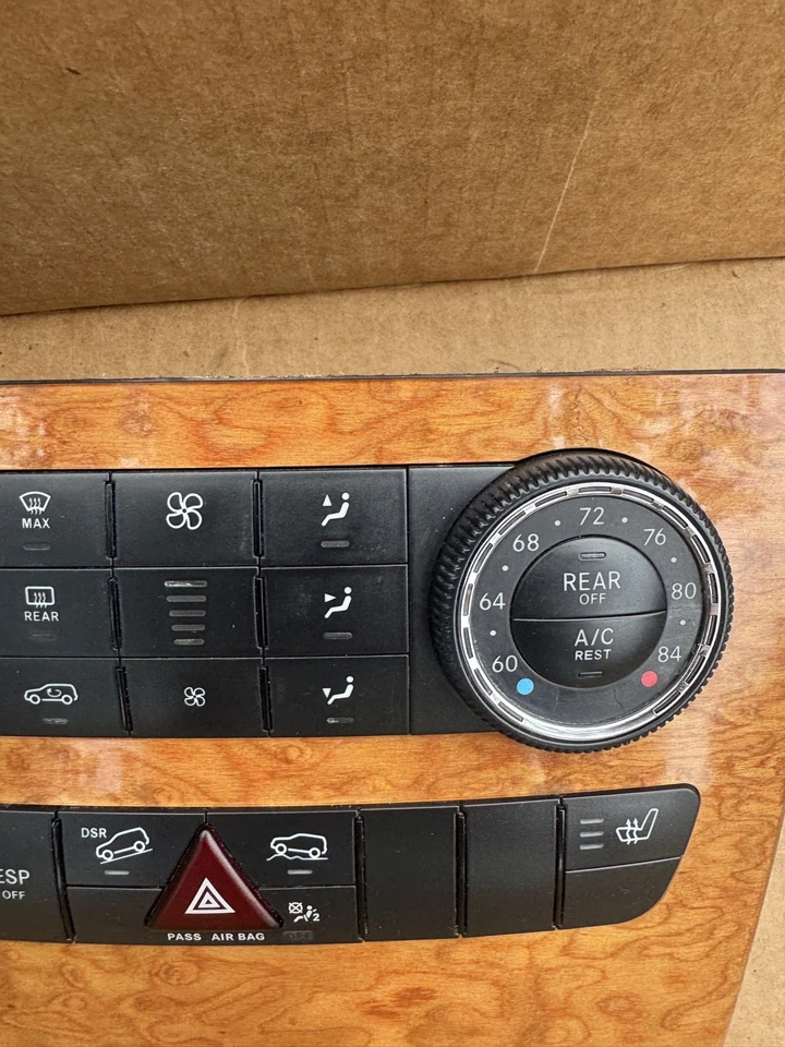 Mercedes-Benz W164 2006-2008 aire acondicionado calefacción climatizador panel ML320 ML350 ML500 Foto 4 de 4