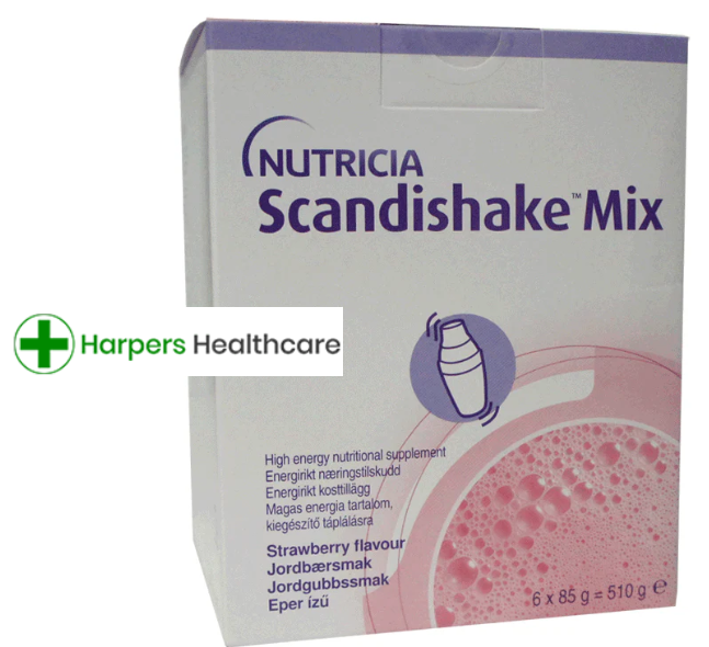 Nutricia Scandishake Mix strawberry (85g x 6) X2 BOXES