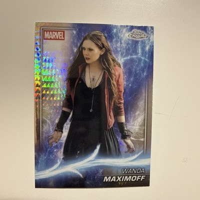 2025 Topps Marvel Studios Chrome Wanda Maximoff Prism Refractor Olsen #52