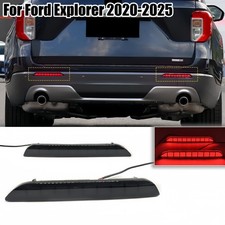 LED Rear Bumper Reflector Tail Light DRL Turn Signal for Ford Explorer 2020-2025
