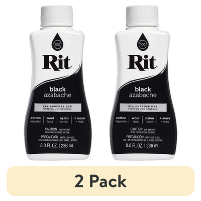 #ad 2 Pack Rit All Purpose Liquid Dye Black 8 fl oz Premium Quality $6.49