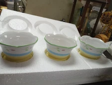 NIB Princess House  4-piece Condiment Set In Original Box Never Used Immaculate