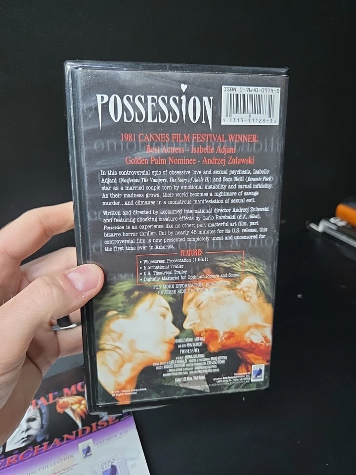 Possession Vhs 1981/2000 Anchor Bay Clamshell Release W/Order Form EX - Image 3 of 4