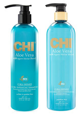 CHI Aloe Vera with Agave Nectar Blend Curls Defined Shampoo  Conditioner Set