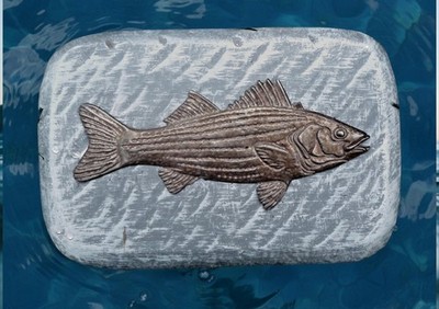 Fish brick plastic mold concrete plaster cement paving stone mould 9'' x 6'' x 2''