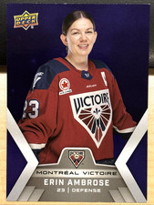2024-25 24/25 Upper Deck PWHL Showcase PURPLE #9 Erin Ambrose Victoire / 250