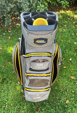 PowaKaddy DRI TECH 14-Way Divider System Golf Cart Bag Grey Black Yellow