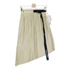 Size:1 PEARLY GATES 055-1134310 Pleated Skirt Beige 240101499899 Used STST-0