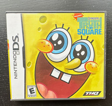 SpongeBob's Truth or Square (Nintendo DS, 2009) THQ Case and Manual only no game