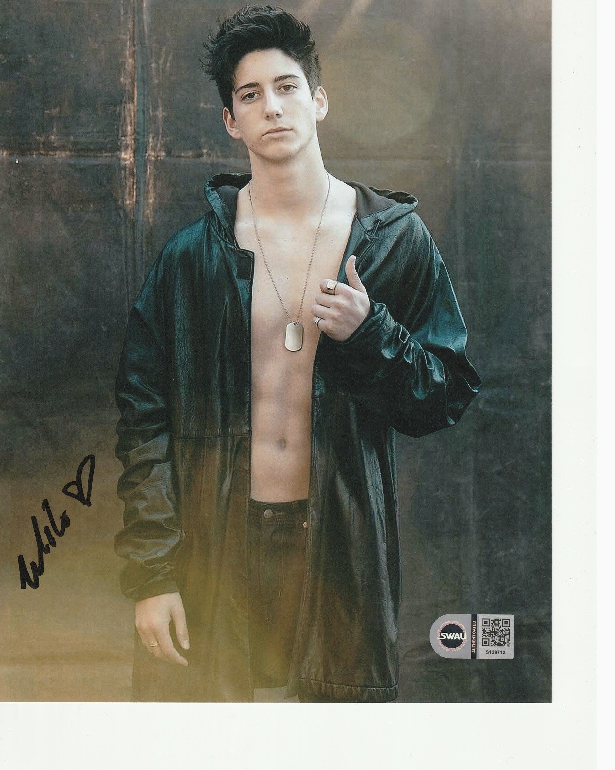 Milo Manheim School Spirits Autographed Signed 8x10 Photo Swau Coa sexy 4
