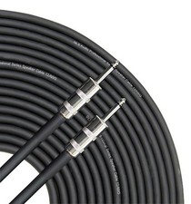 Speaker Cable 1/4 inch to 1/4 inch - 12 AWG Professional Bass/Guitar Speaker ...