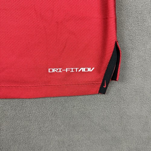 Nike Shirt Mens Medium Red Camo Golf Dri-FIT ADV TW Tiger Woods Polo DR5327 EUC - Picture 8 of 15