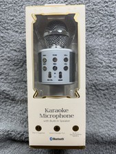 VIVITAR Wireless Karaoke Bluetooth Party Speaker Handheld Microphone White