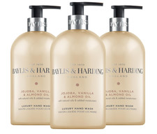 Baylis & Harding Jojoba Vanilla & Almond Hand Wash 500ml x3 – Vegan 4.12 per litre