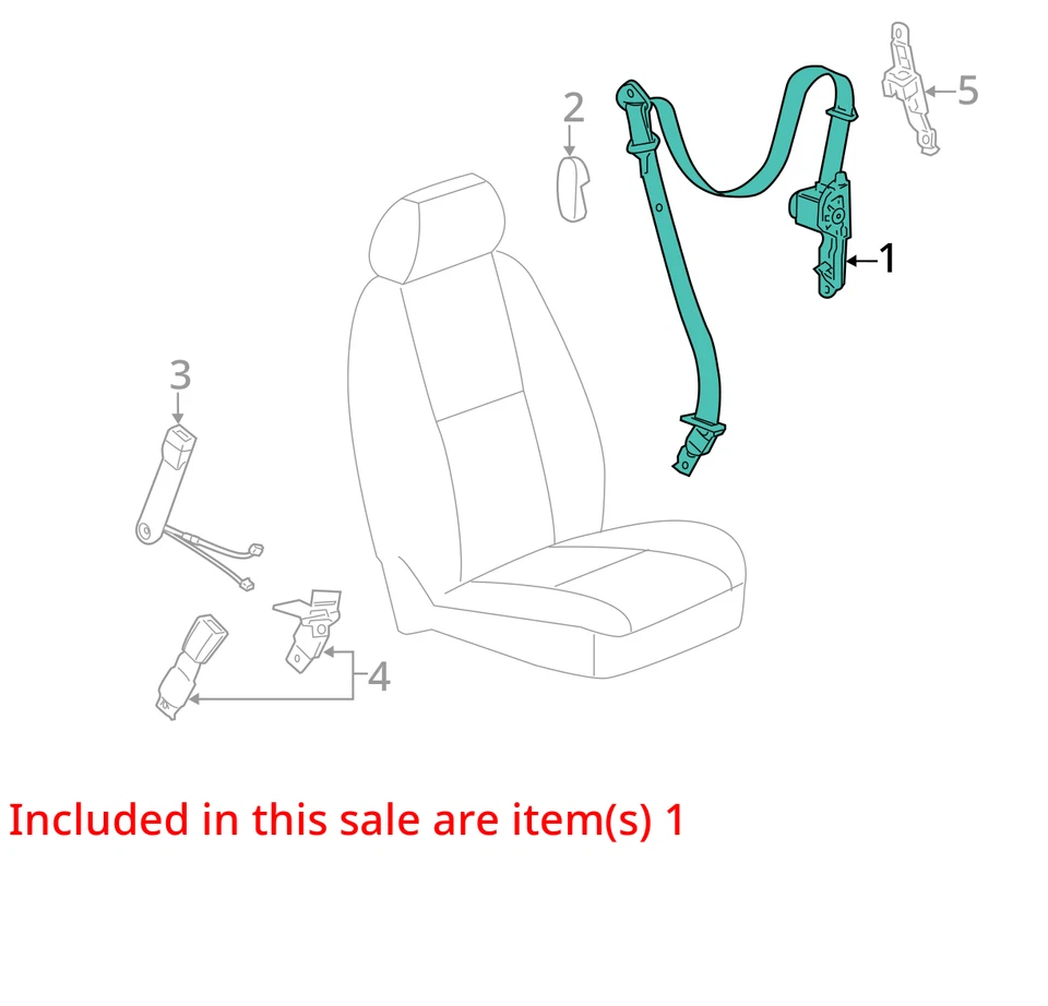 08 09 CHEVY SILVERADO 1500 Front Seat Belt - Image 3 of 4