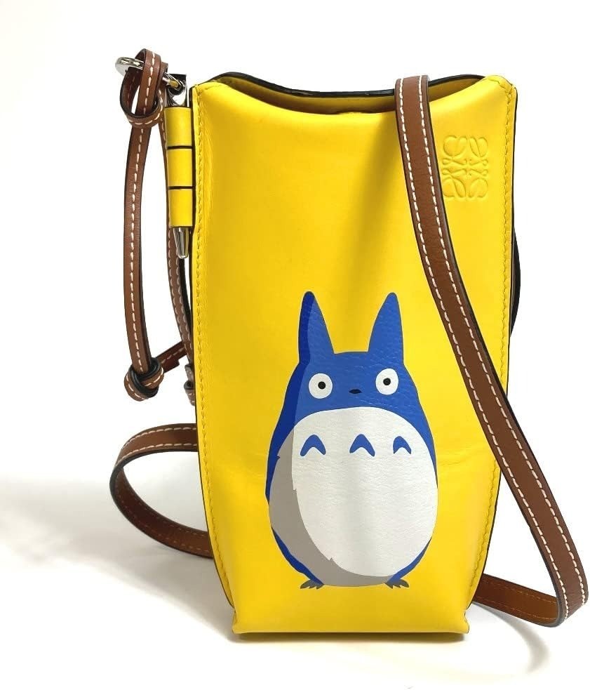 LOEWE × My Neighbor Totoro Gate Pocket Bag Yellow Leather Studio