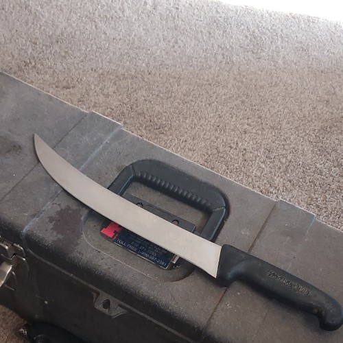 Victoria Knox cemitar Butcher Knife..Fibrox handle..