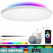 LED Deckenleuchte Smart Panel RGB WiFi 30cm Fernbedienung Alexa Google Weiß