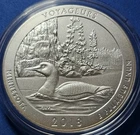 2018 P America The Beautiful Five (5) Ounce Silver Voyageurs Coin.  Box, COA