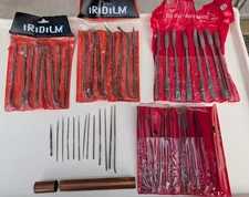 Lot of 49 Riffler Files & Rasps, with 2 Sets of Iridium Italian tools #450, #465