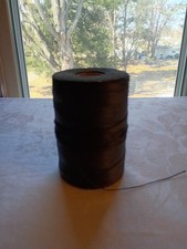 Heavy Duty Black Thread On Spool-2 Oz- Leather, Upholstery, Canvas Crafts Used