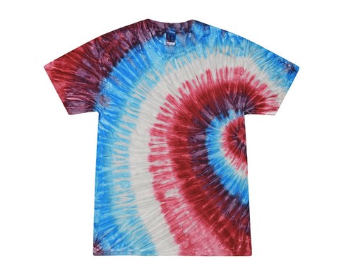Multi-Color Tie Dye T-Shirts Kids & Adult 100% Pre-Shrunk Cotton Colortone - Picture 8 of 37