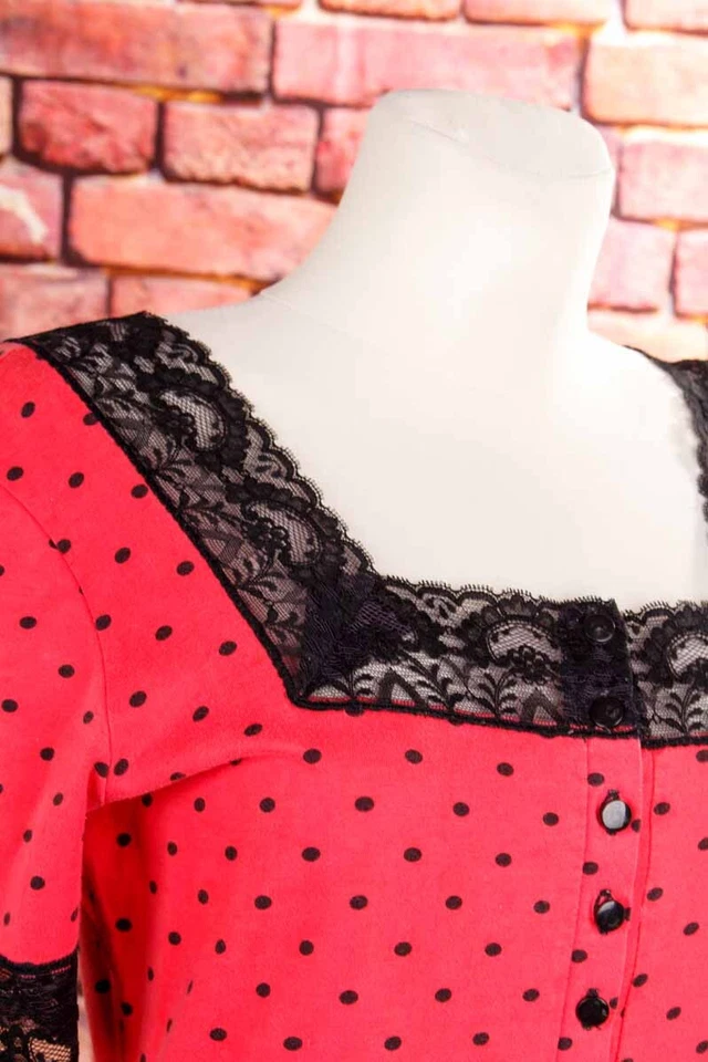 Vintage 90er Combinaison Shorts Lingerie Rose Points Dentelle Hanro Strampler S - Photo 2/4