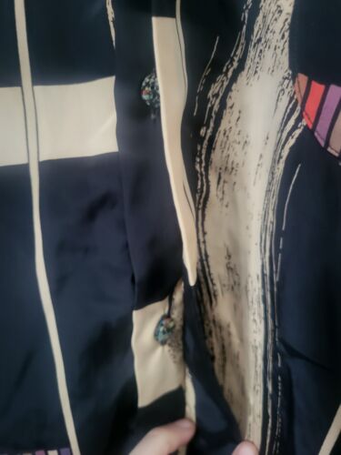 Camicia blusa donna - Christian Dior - nero marrone - taglia 43/44 XL - Foto 3 di 5