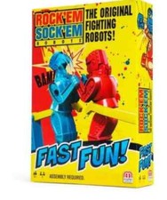 Rock 'em Sock 'em Robots Game Travel Version 2 player Age 6 FAST DELIVERY