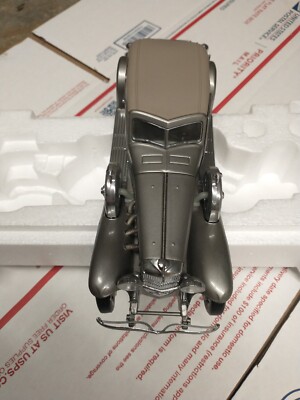 FRANKLIN MINT 1933 DEUSENBERG SJ TWENTY GRAND SILVER 1:24 DIE CAST